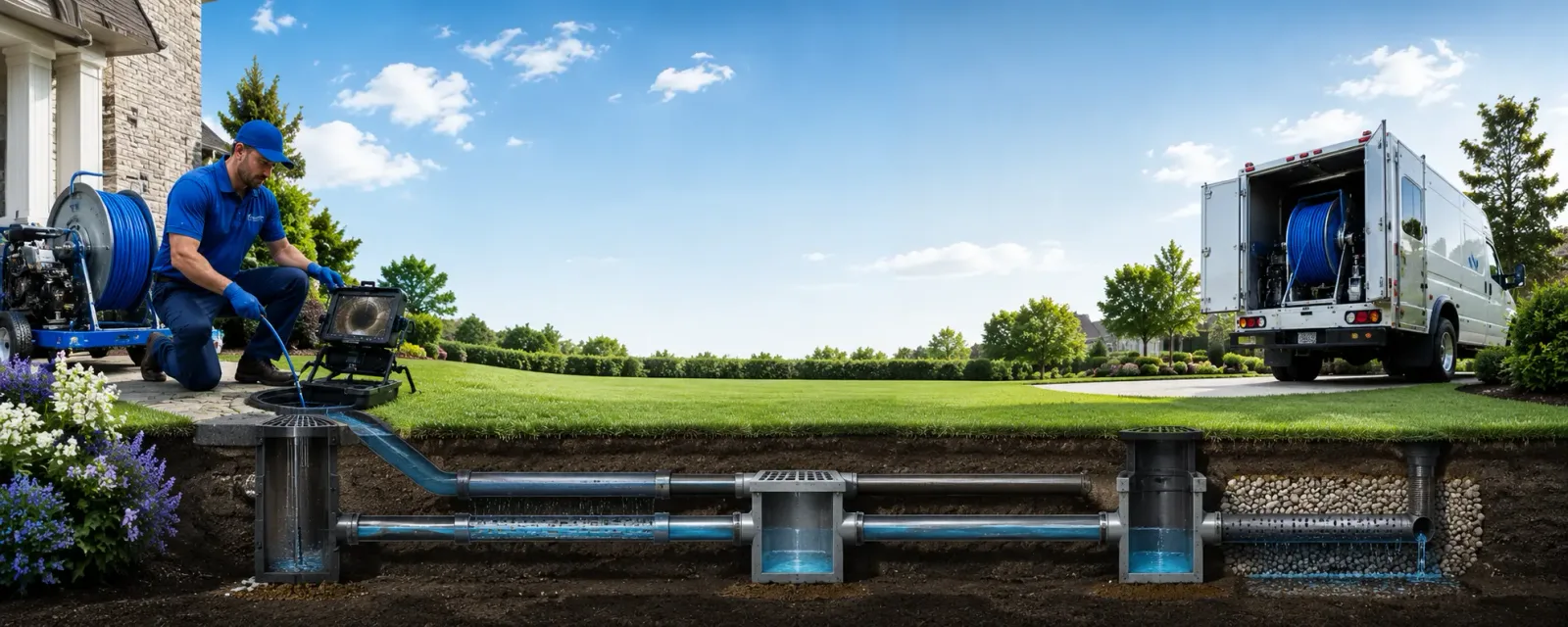 Outdoor drain cleaning information for West Harrison, NY